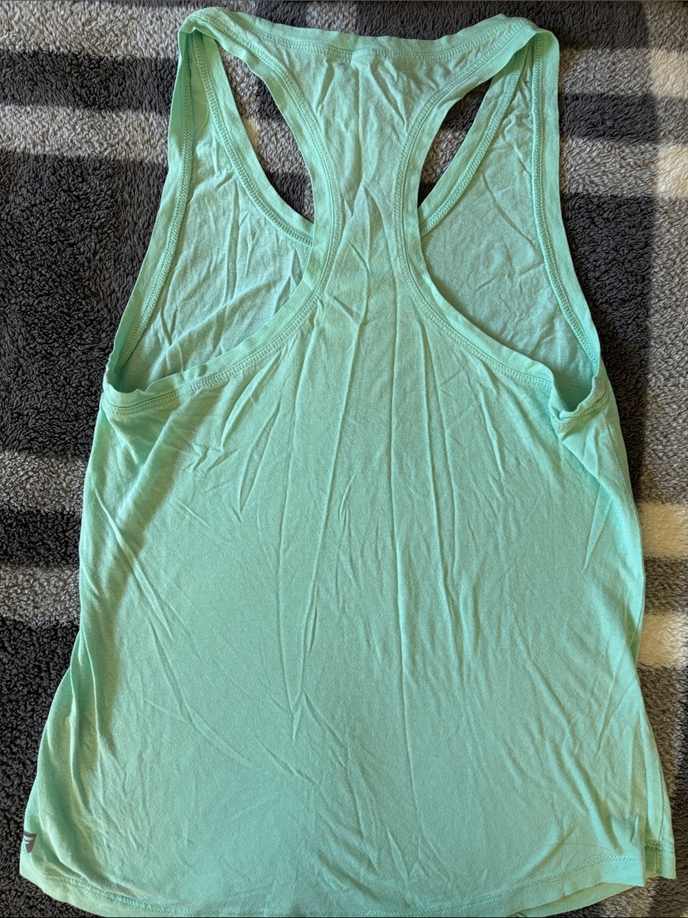 Fabletics Light Mint Racerback Workout Tank Top - Picture 3 of 4
